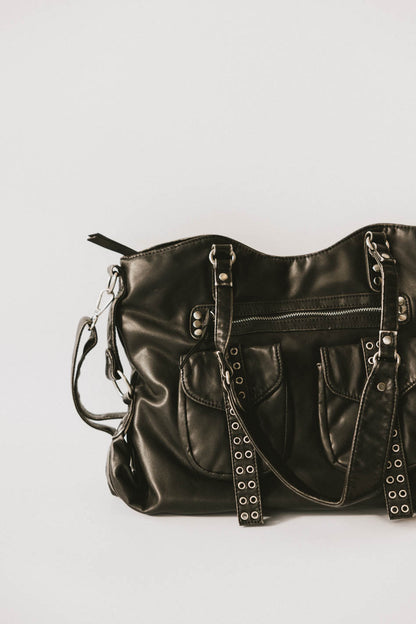 Lennox Studded Faux Leather Tote - FINAL SALE
