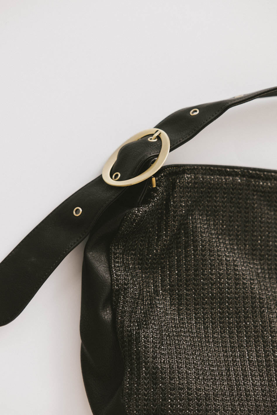 Toulouse Woven Tote in Black - FINAL SALE