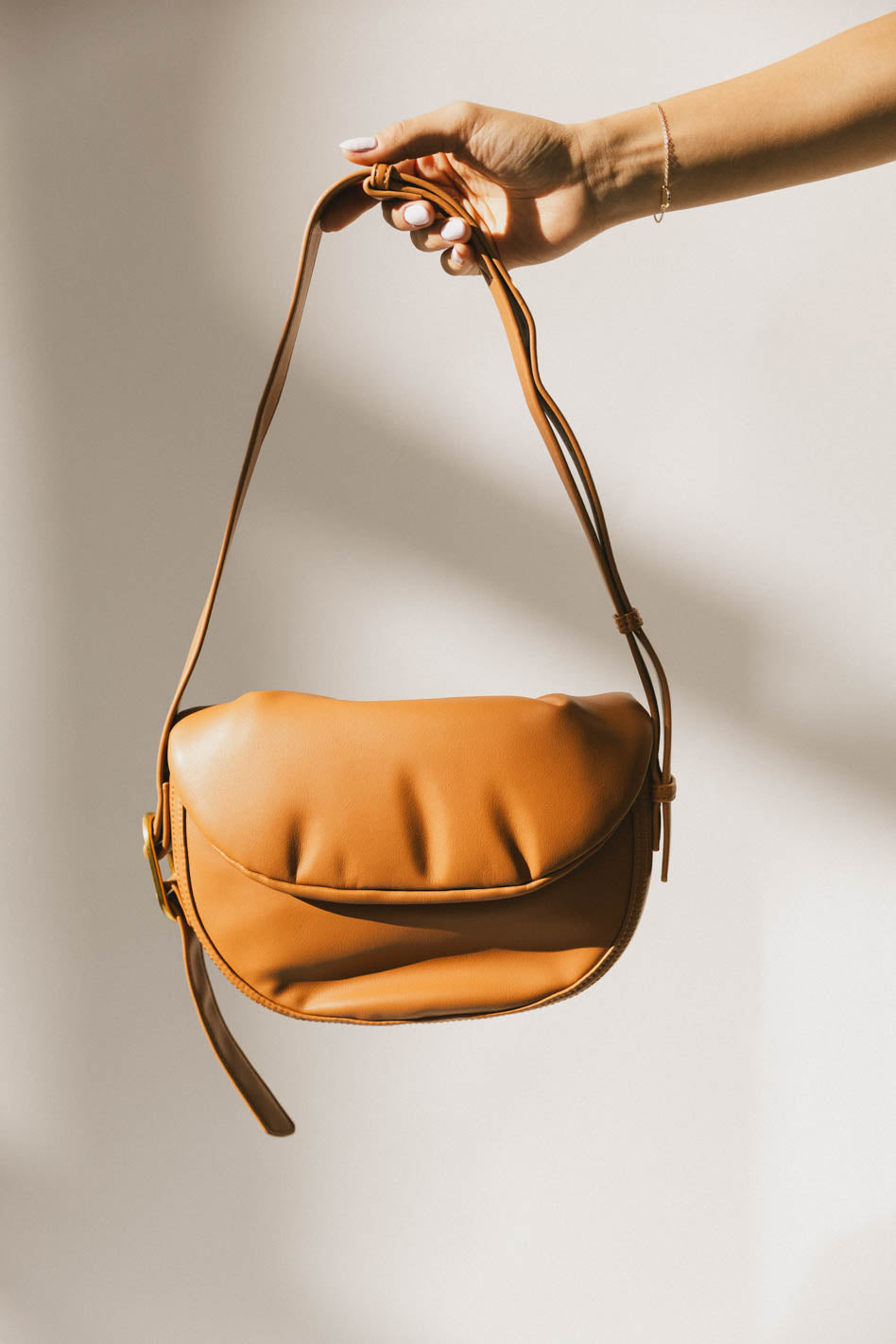 Rumble Vegan Leather Bag in Tan - FINAL SALE