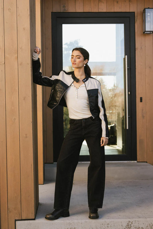 Leda Vegan Leather Jacket - FINAL SALE