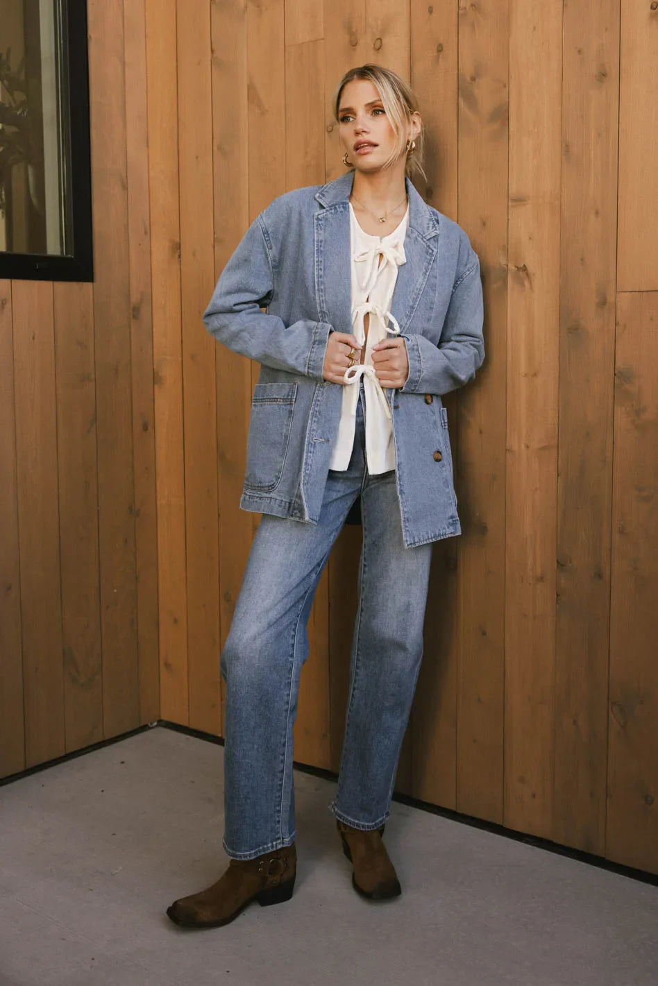 Hesper Denim Blazer - FINAL SALE