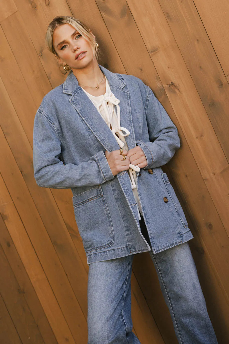 Hesper Denim Blazer - FINAL SALE