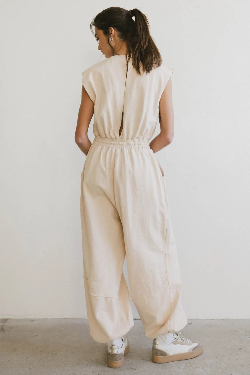 Weekend Warrior Jumpsuit in Ivory - FINAL SALE