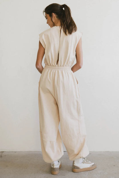 Weekend Warrior Jumpsuit in Ivory - FINAL SALE