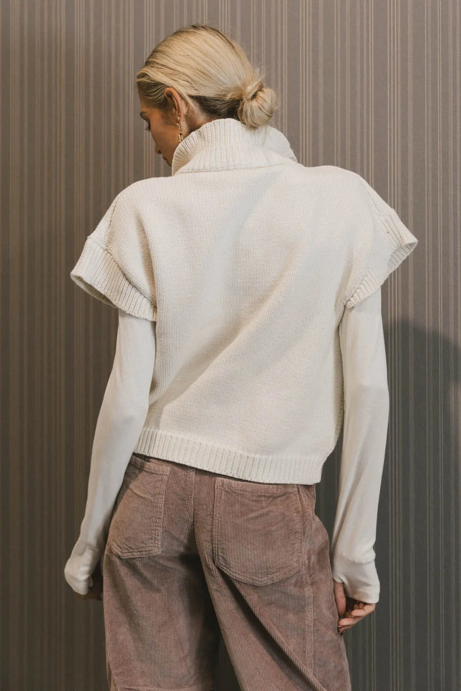 Sadie Knit Cardigan in Ivory - FINAL SALE