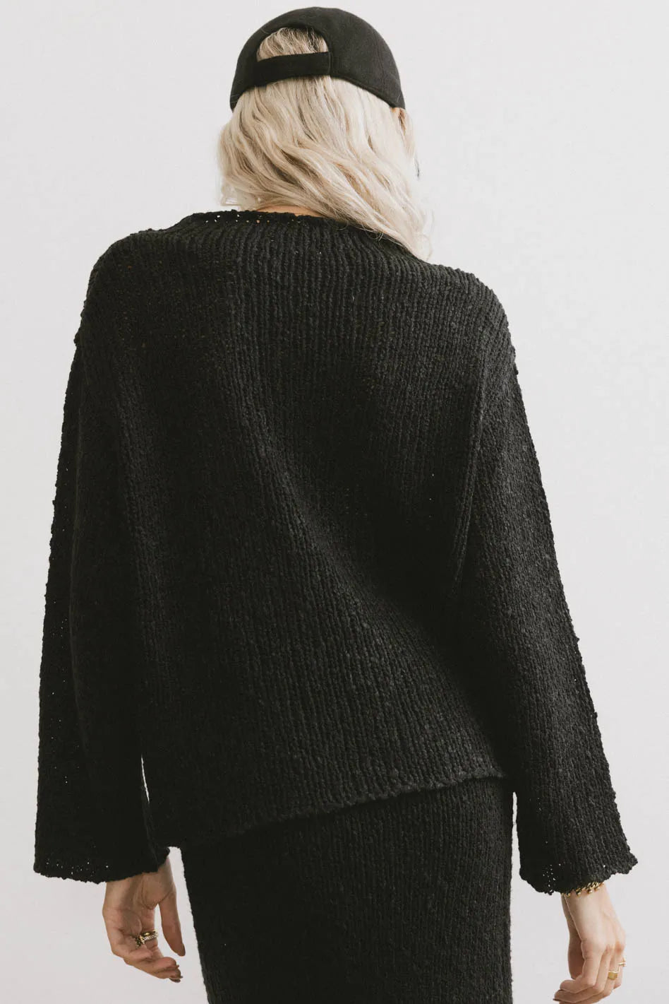 Charlotte Knit Sweater in Black - FINAL SALE