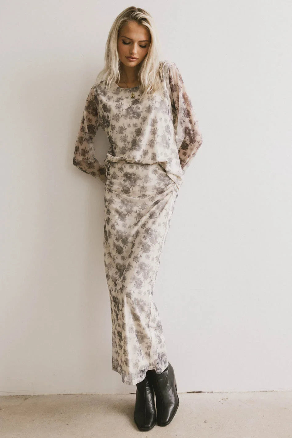 Kenna Mesh Maxi Skirt - FINAL SALE