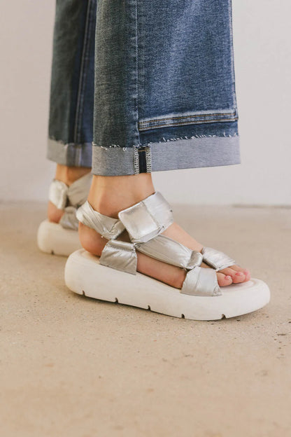 Seychelles Light Up Platform Sandals in Silver - FINAL SALE