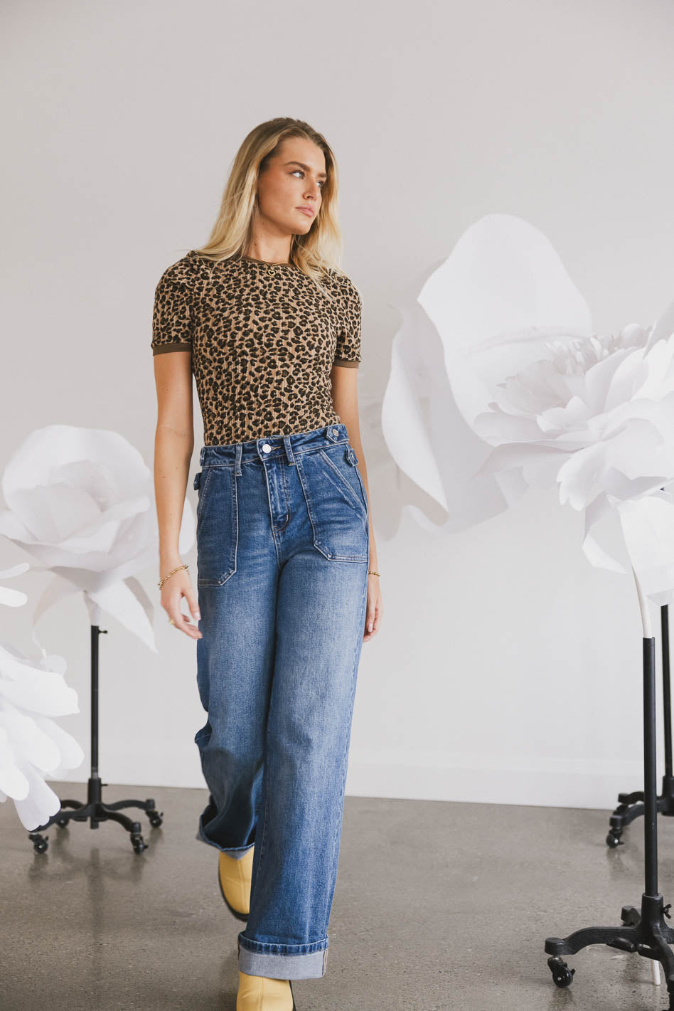 Jolie Leopard Tee - FINAL SALE