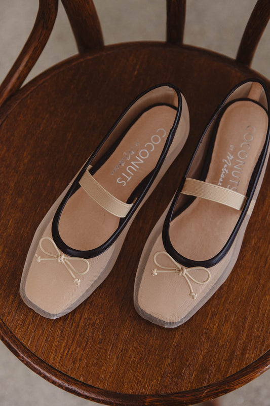 Coconuts by Matisse Bronx Ballet Flats in Nude - FINAL SALE