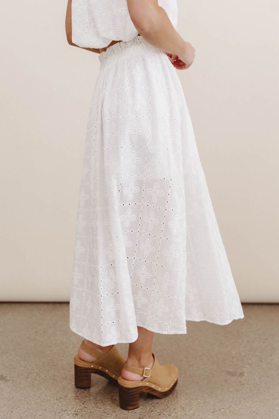Bridget Embroidered Midi Skirt - FINAL SALE
