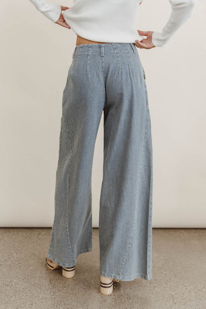 Milla Striped Wide Leg Jeans - FINAL SALE