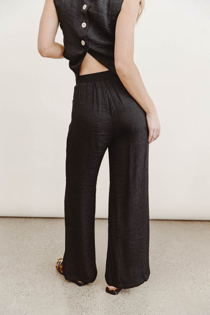 Debbie Wide Leg Pants in Black - FINAL SALE