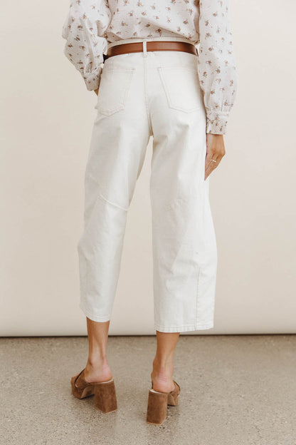 Sephrina Barrel Pants in Ecru - FINAL SALE