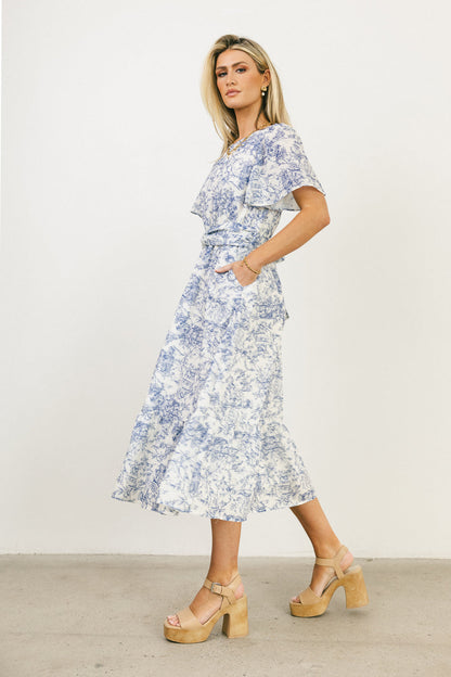 Theresa Floral Midi Dress - FINAL SALE