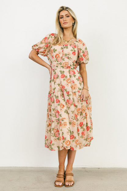 Patricia Floral Midi Dress - FINAL SALE