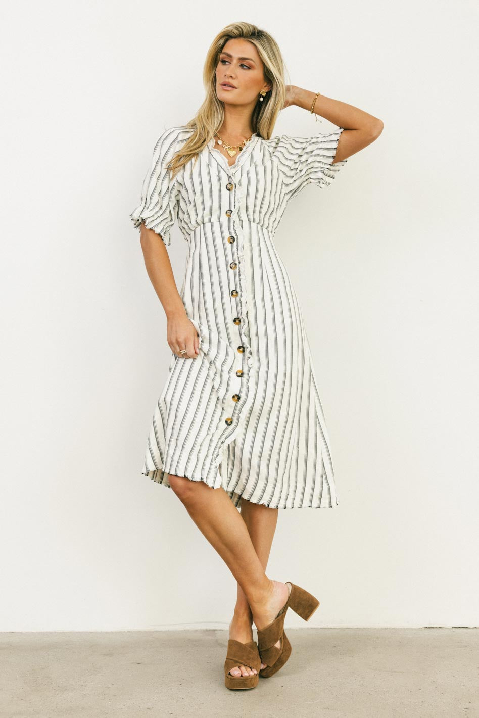 Bextor Striped Midi Dress - FINAL SALE