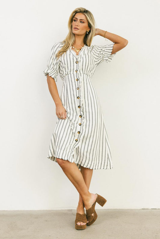 Bextor Striped Midi Dress - FINAL SALE