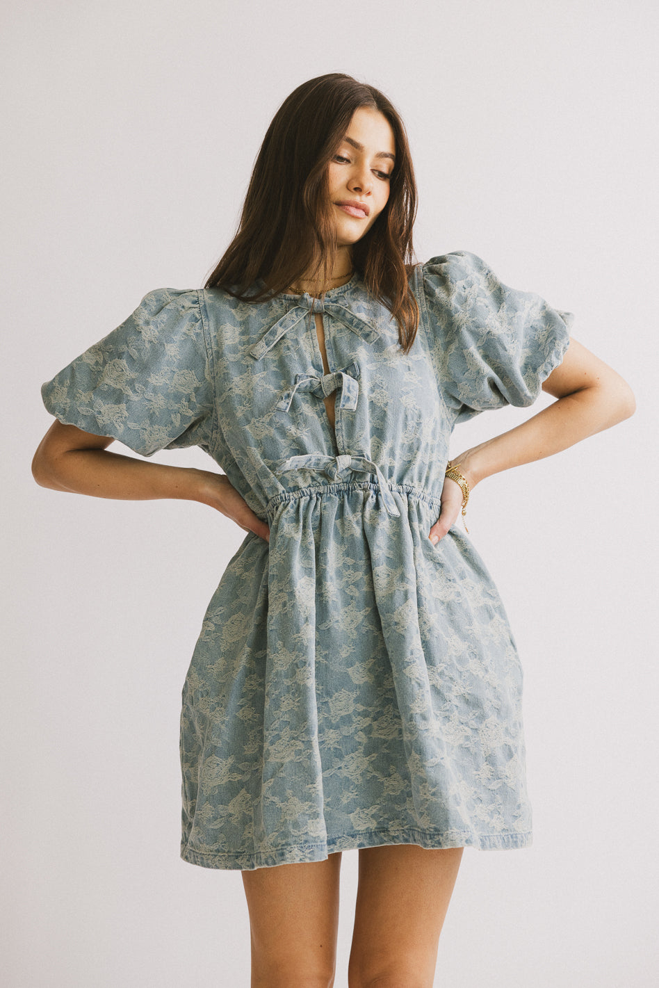 Pony Denim Mini Dress - FINAL SALE
