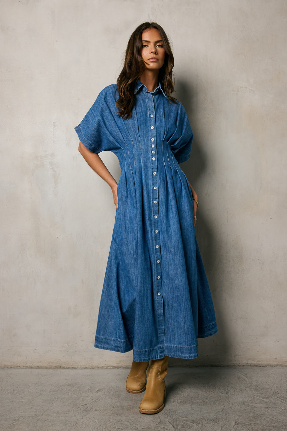 Kolby Button Front Maxi Dress - FINAL SALE