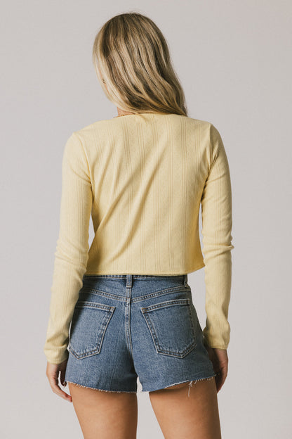 Berlin Knit Cardigan in Yellow - FINAL SALE