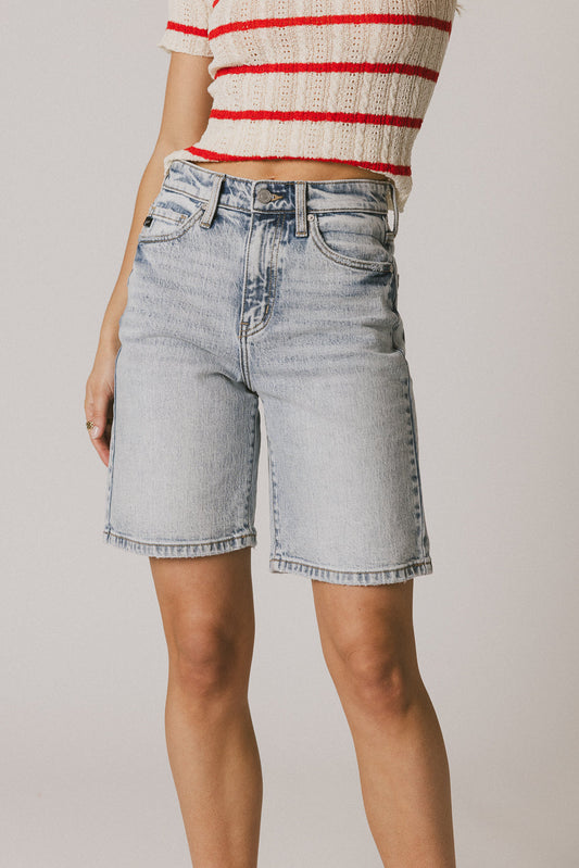 Quinn Light Wash Bermuda Shorts - FINAL SALE