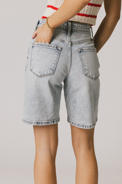Quinn Light Wash Bermuda Shorts - FINAL SALE