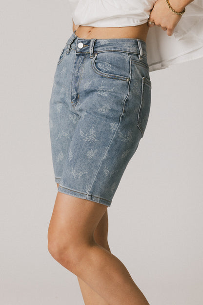 Alexsis Floral Denim Shorts - FINAL SALE
