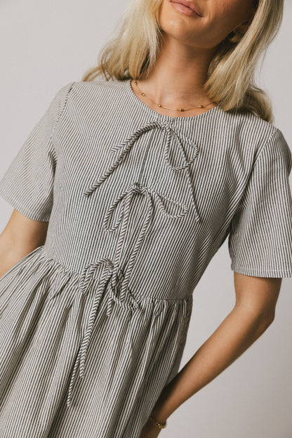 Narla Striped Maxi Dress in Navy - FINAL SALE