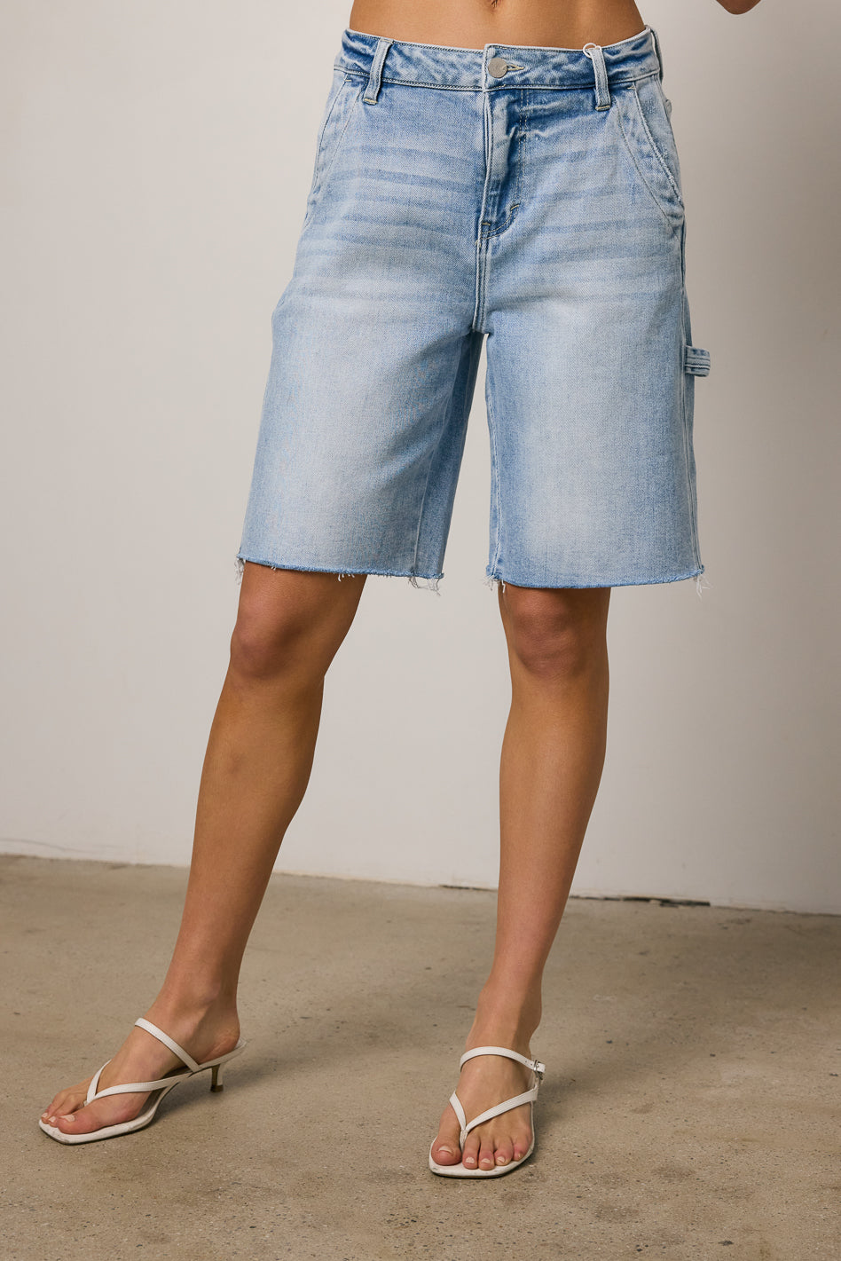 Mika Light Wash Bermuda Shorts - FINAL SALE