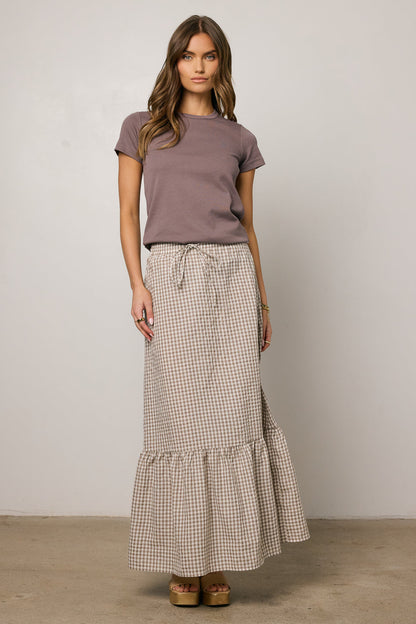 Willie Gingham Maxi Skirt - FINAL SALE