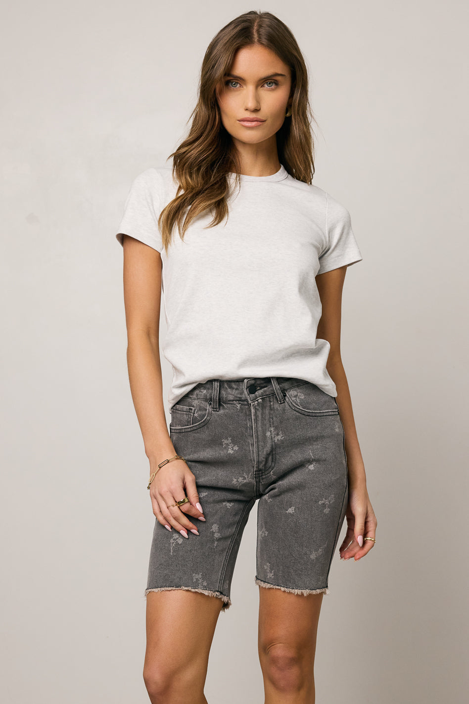 Mckenna T-Shirt in Heather Grey
