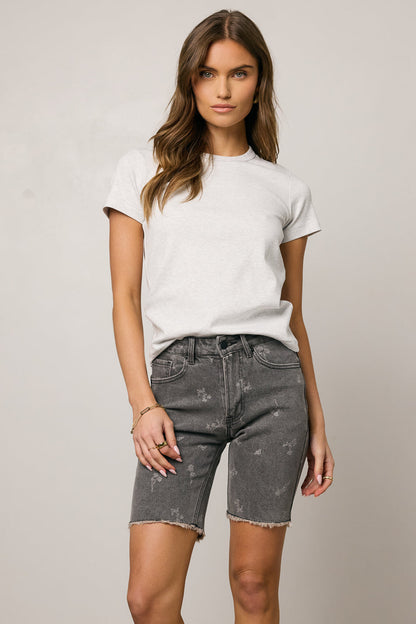 Janessa Floral Denim Shorts - FINAL SALE