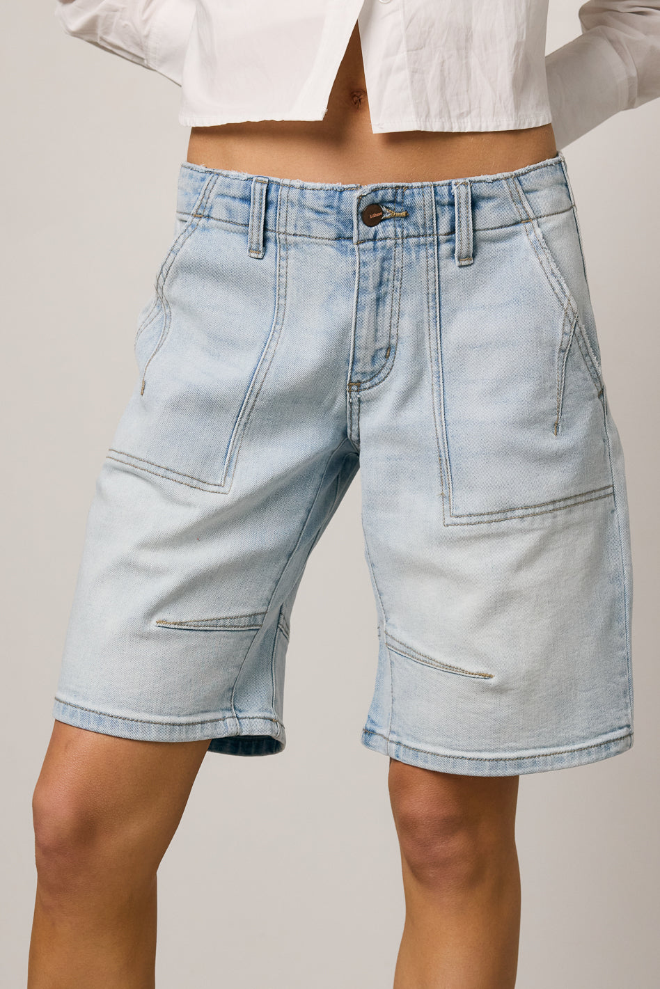 Kai Light Wash Bermuda Shorts - FINAL SALE