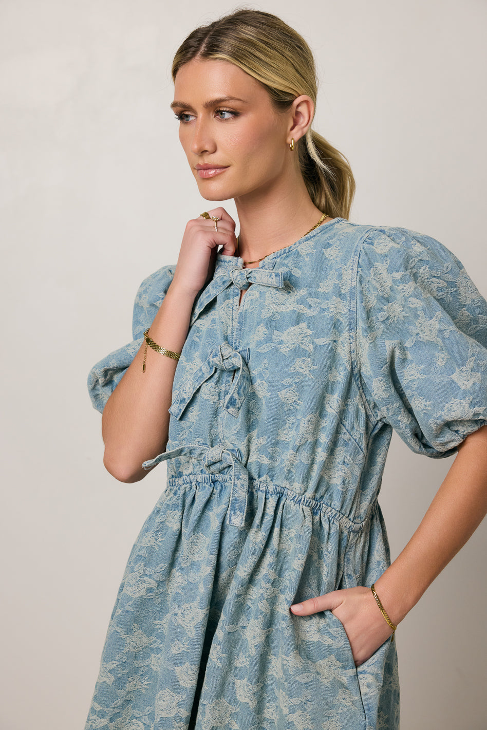 Pony Denim Mini Dress - FINAL SALE