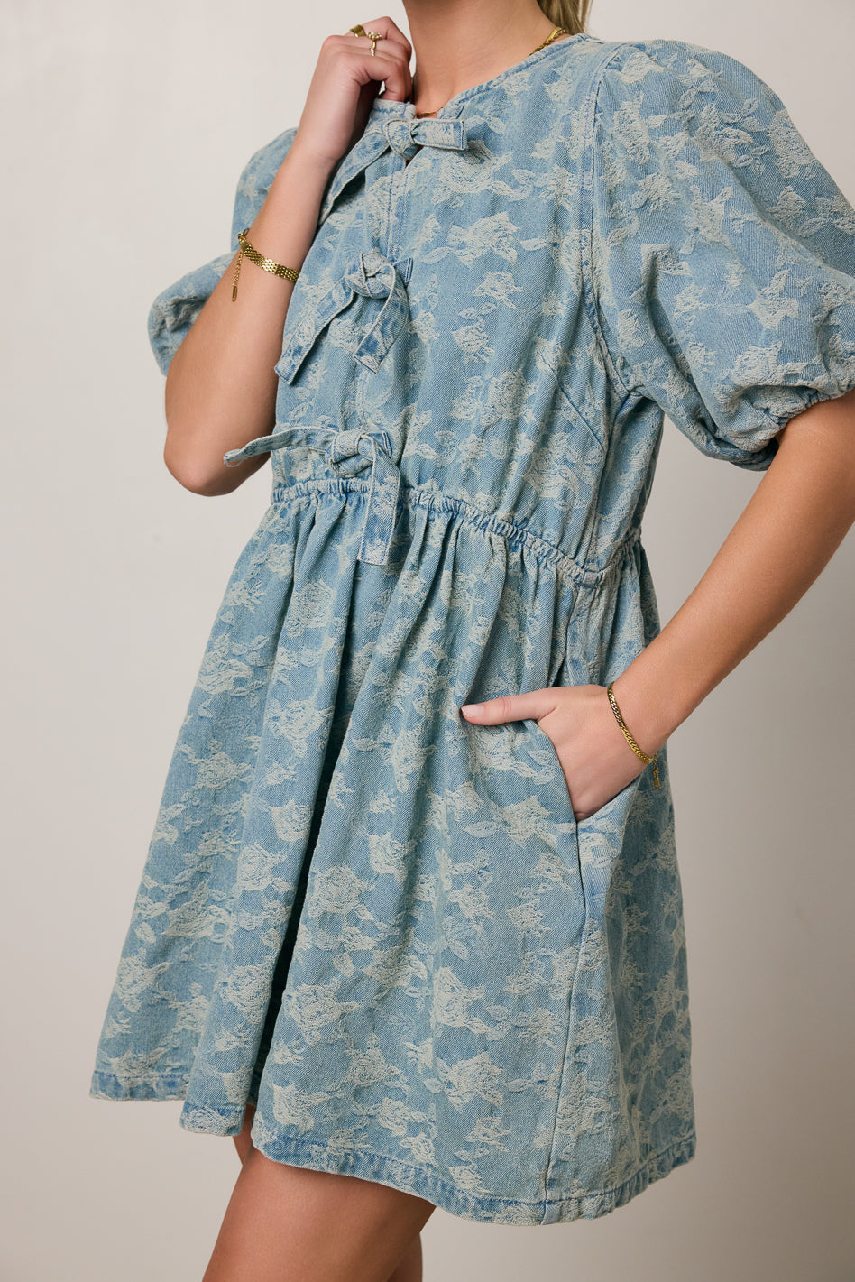 Pony Denim Mini Dress - FINAL SALE