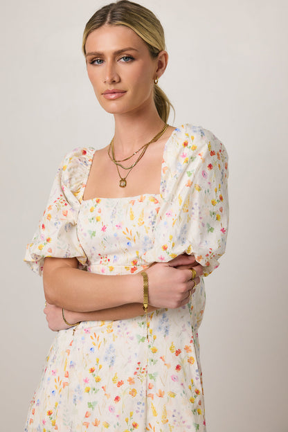 Claire Floral Midi Dress - FINAL SALE
