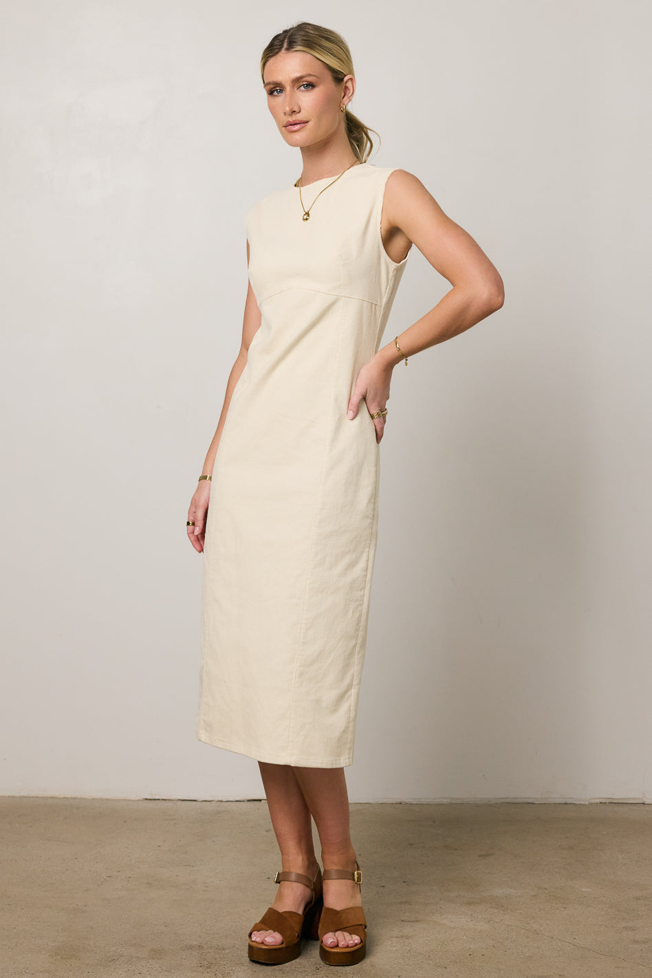 Olivia Corduroy Midi Dress - FINAL SALE