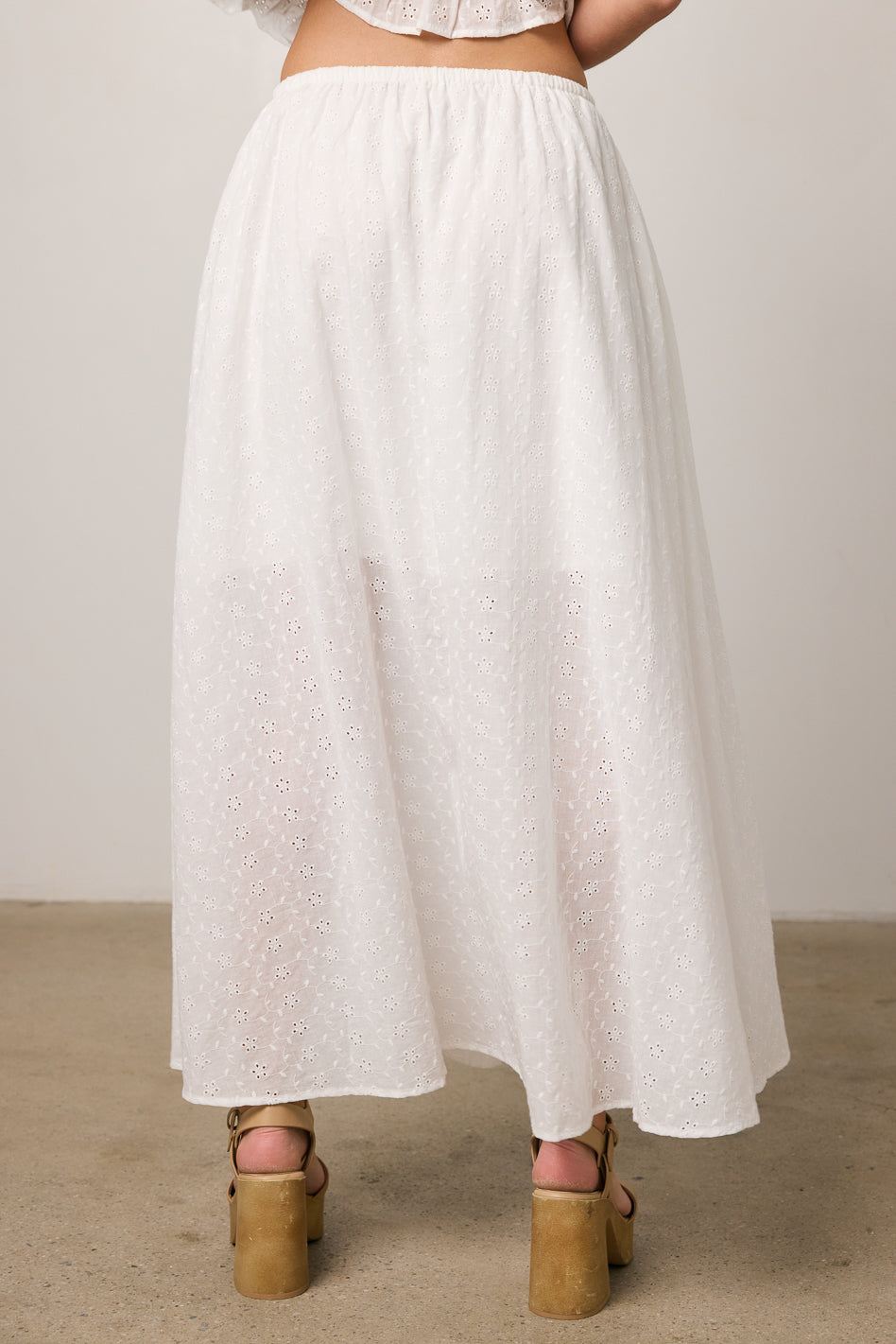 Olivia Embroidered Maxi Skirt - FINAL SALE