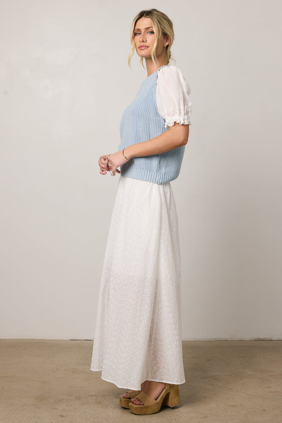 Olivia Embroidered Maxi Skirt - FINAL SALE