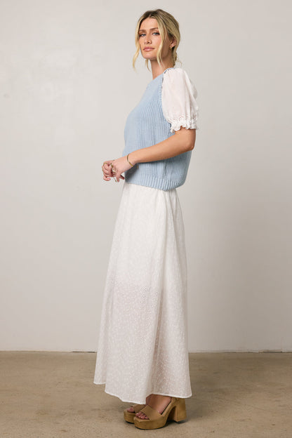 Olivia Embroidered Maxi Skirt - FINAL SALE