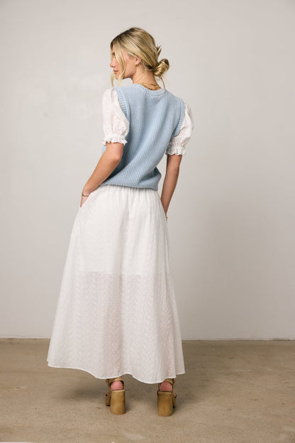Olivia Embroidered Maxi Skirt - FINAL SALE