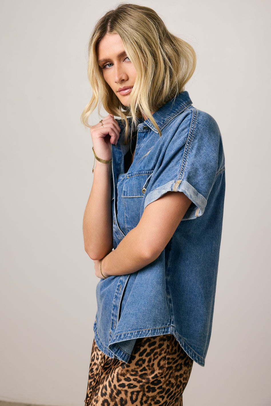 Luca Denim Button Up - FINAL SALE