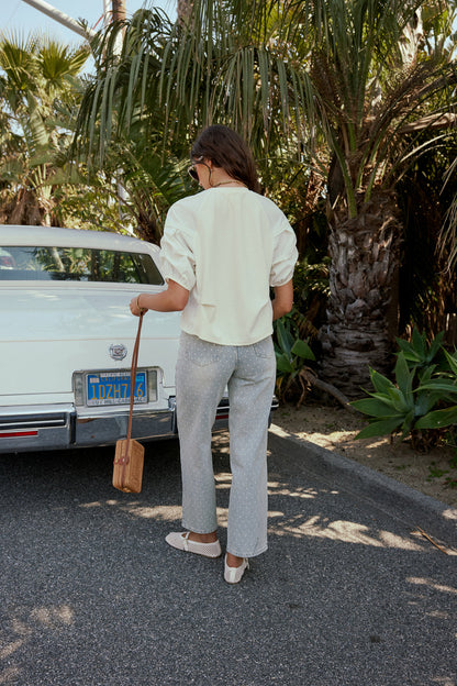 Hailey Polka Dot Straight Leg Jeans - FINAL SALE