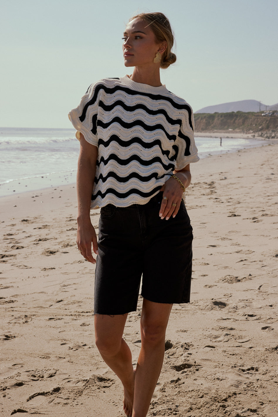 Marlene Wavy Sweater - FINAL SALE