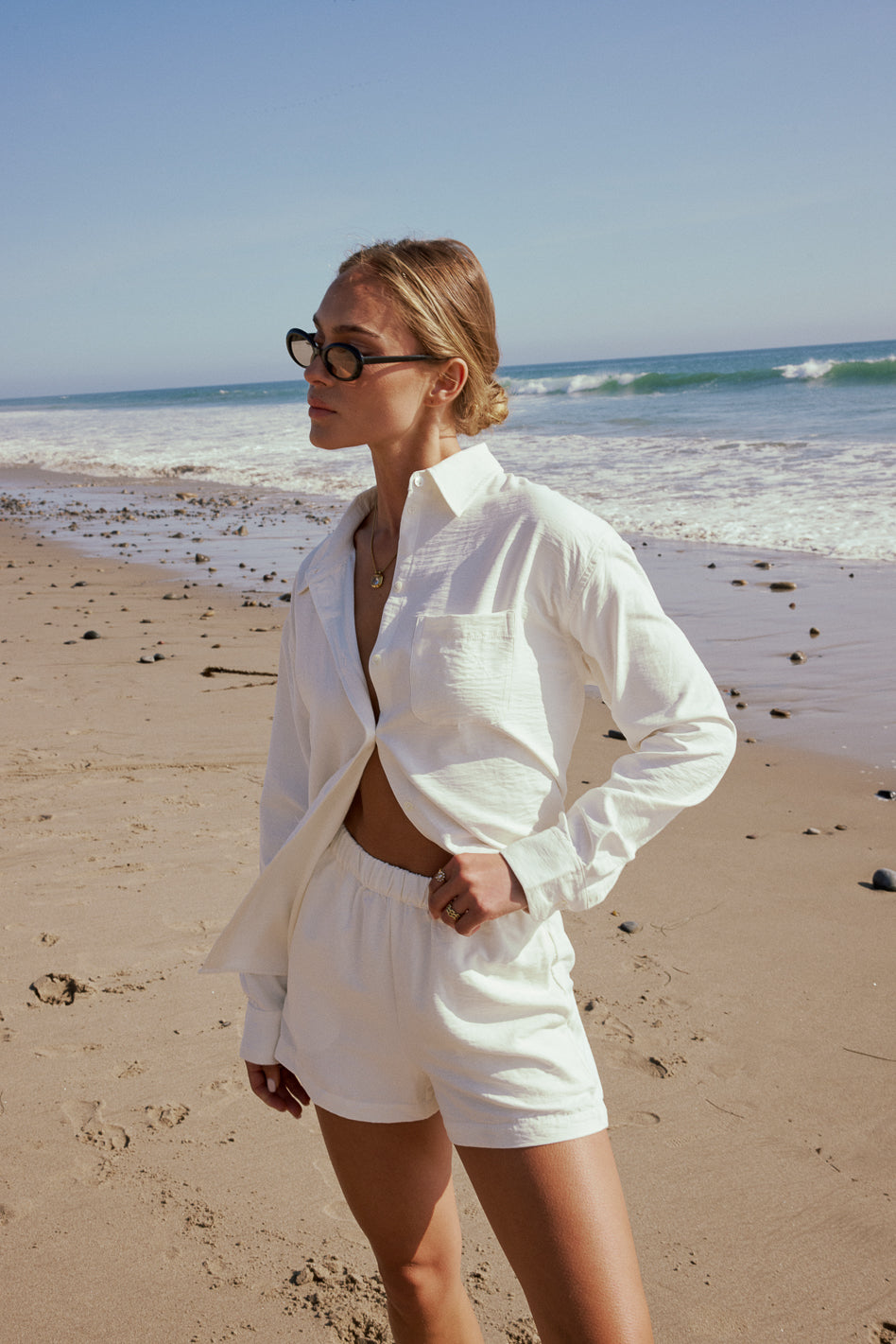 Lena Shorts in Ivory - FINAL SALE