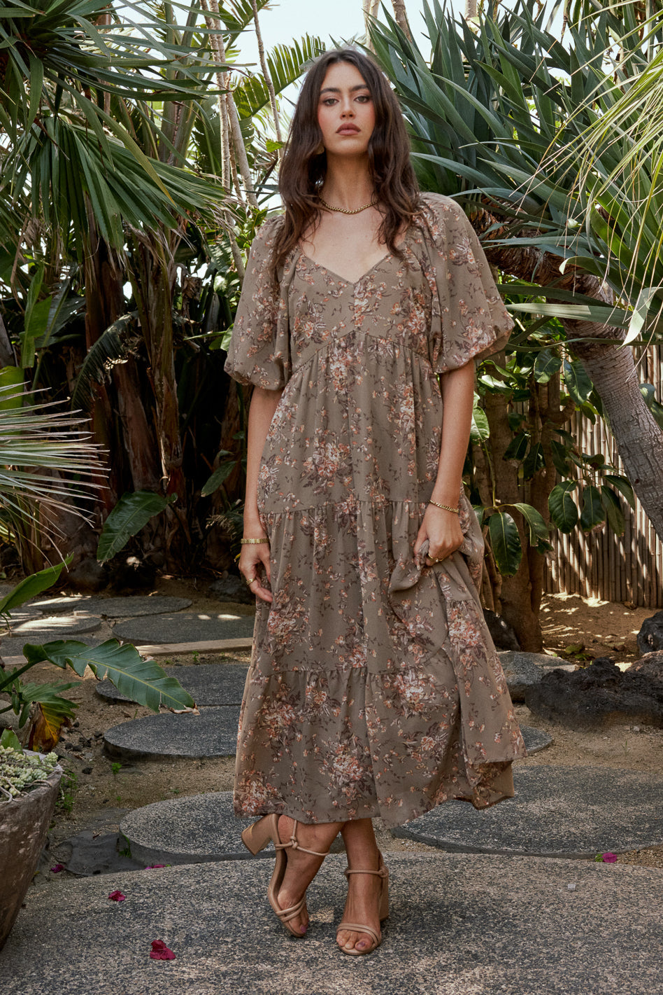 Maribel Dress in Olive - FINAL SALE