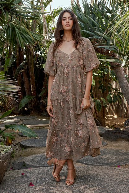 Maribel Dress in Olive - FINAL SALE