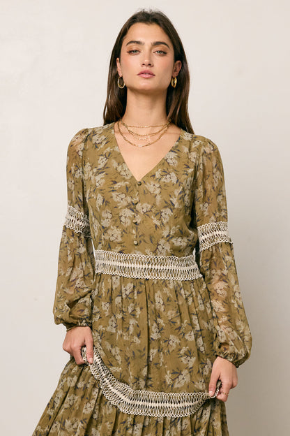 Suzan Floral Midi Dress - FINAL SALE