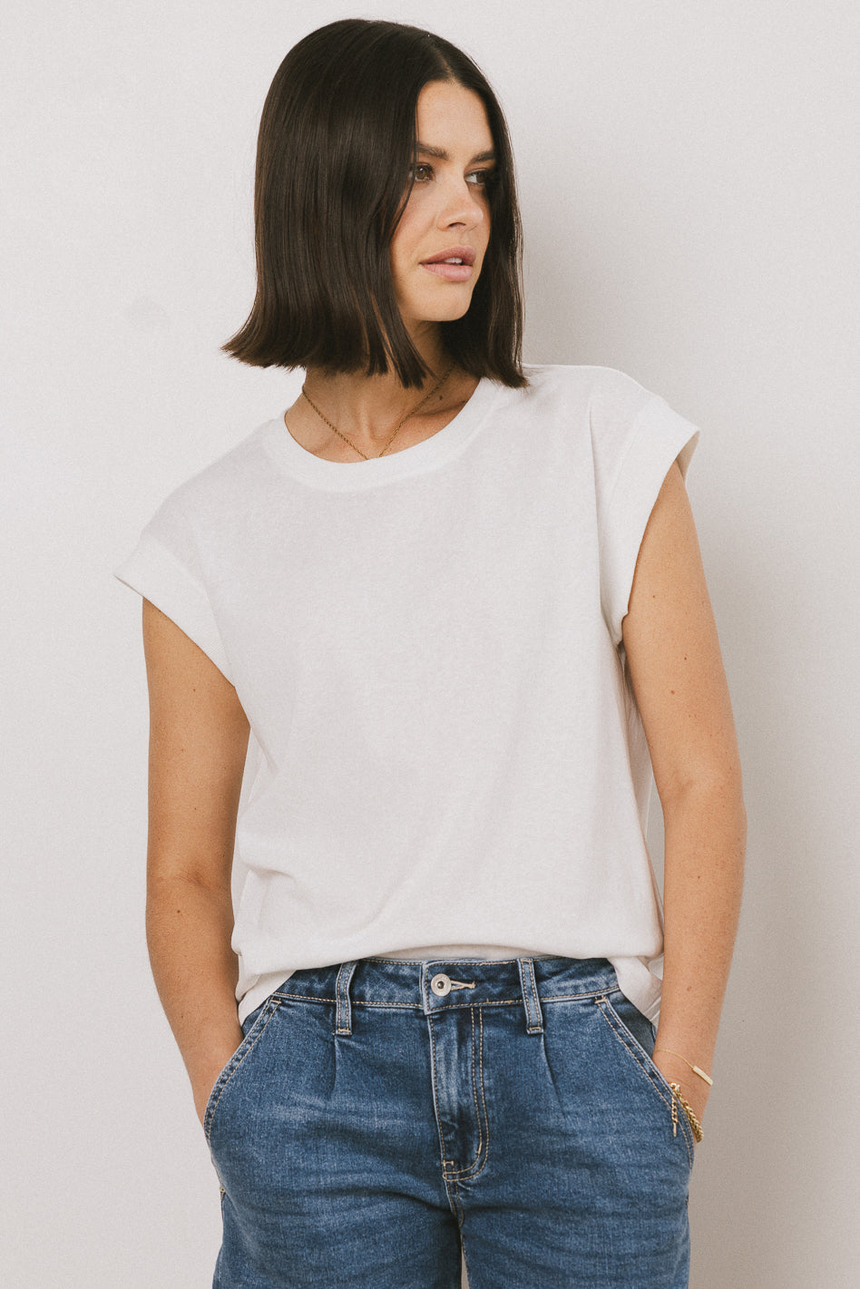 Arlo Top in White - FINAL SALE